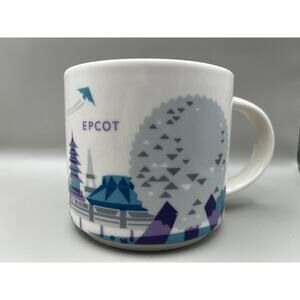 Starbucks Epcot Disney Parks You Are Here Collection Purple Coffee Mug 14oz Cup
